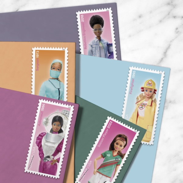 Barbie Stamps, Sheet of 10 - Image 2