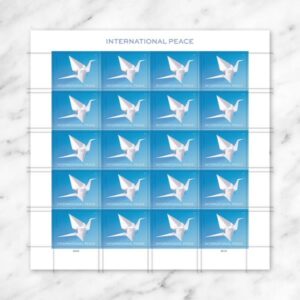 International Peace Stamps, Sheet of 20