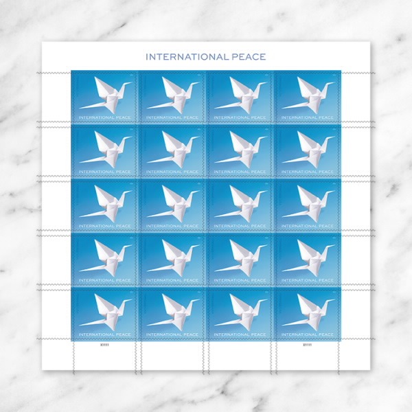 International Peace Stamps, Sheet of 20